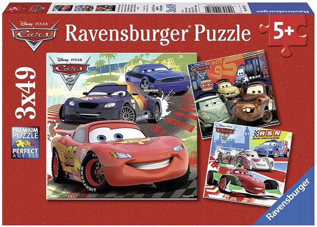 PUZZLE 3X49 AUTA 2