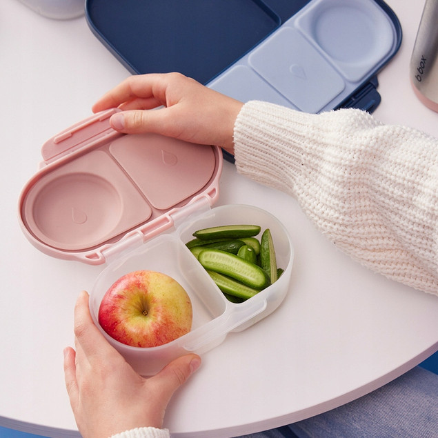 B.box Snackbox Pojemnik na Przekąski Blush Crush dla Dzieci Szczelny Flex Divider
