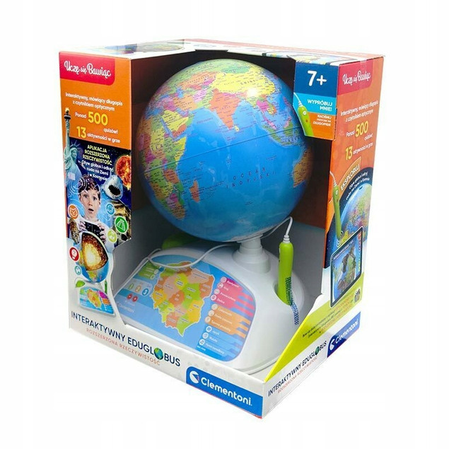 Globus interaktywny EduGlobus 7+ Clementoni