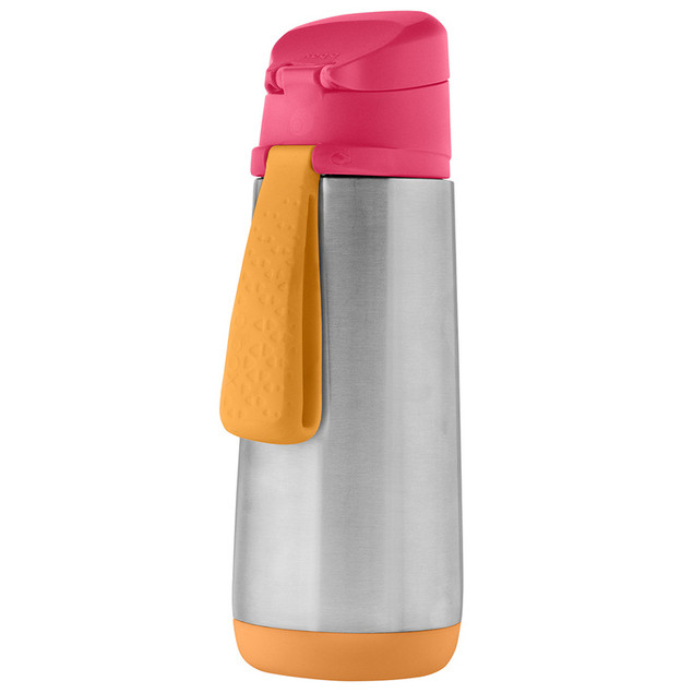 B.box Butelka Termiczna Sportowa z Ustnikiem dla Dzieci 500 ml Strawberry Shake