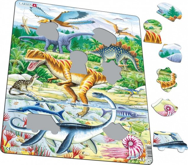 Larsen Puzzle Maxi Dinozaury Junior 35 elementów