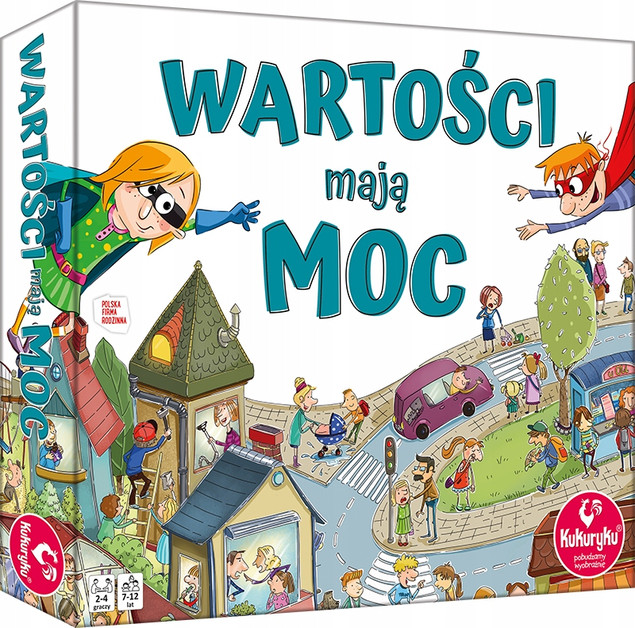 Wartości Mają Moc Gra Planszowa Zostań Super Bohaterem 7+ Kukuryku