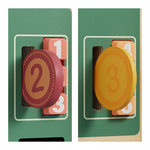 Topbright Edukacyjny Zabawkowy Automat dla Dzieci 36m+ Drewno