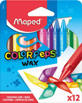 Kredki Świecowe Dla Najmłodszych Color'Peps Wax 12 Kolorów 4+ Maped