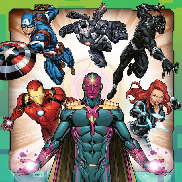 PUZZLE DLA DZIECI 3X49 MARVEL AVENGERS
