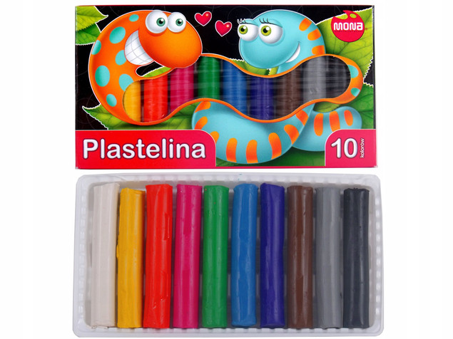 MONA- PLASTELINA 10KOL. 0036