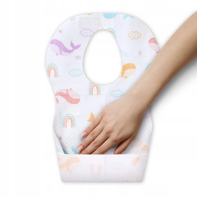 Babyono Śliniaki jednorazowe z kieszonką 10 szt._3