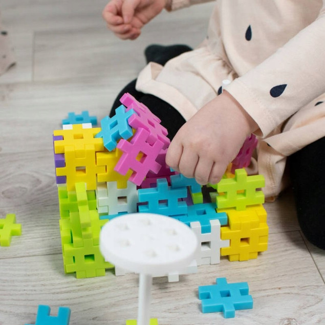 Klocki Meli Maxi Constructor Pink 220 el. Zestaw Konstrukcyjny Różowy
