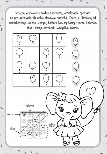 Moje Łamigłówki Sudoku Ciągi Logiczne Sabina Grabias 5+ Skrzat