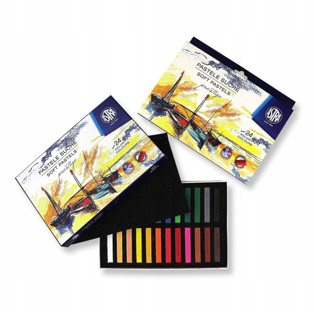 Pastele Suche Kredki PASTELOWE Astra Prestige 24 Kolory (453345)