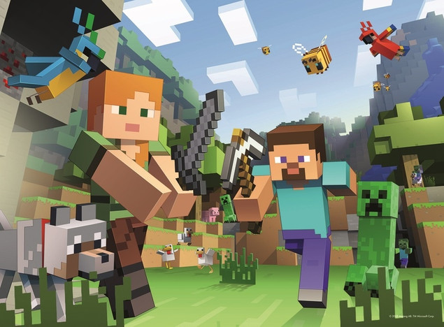 Ravensburger Puzzle Minecraft 100 elementów 6+