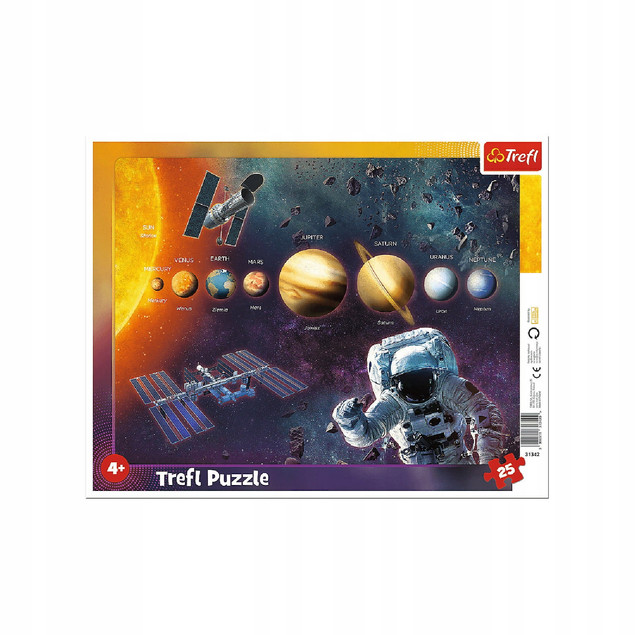 Puzzle Trefl 25 elementów Puzzle ramkowe 25 Układ Słoneczny TREFL