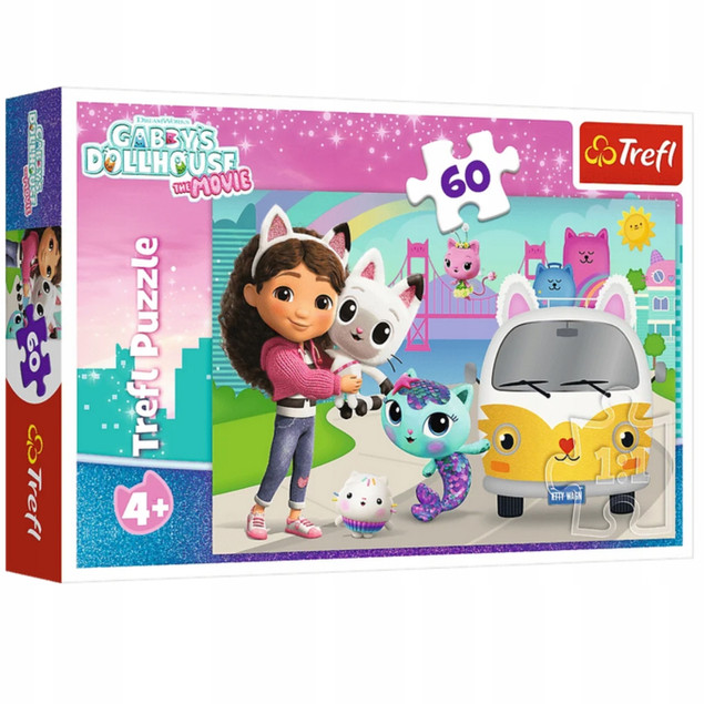 Puzzle 60 Trefl Koci Domek Gabi 17415 – Ekologiczne dla Dzieci 4+