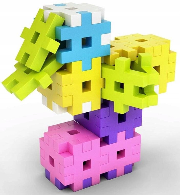 Meli Basic Pink - klocki konstrukcyjne 150 elementów (3+)