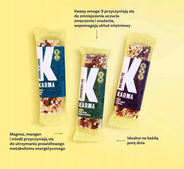 Baton Karma kokos-migdał-miód 35 g
