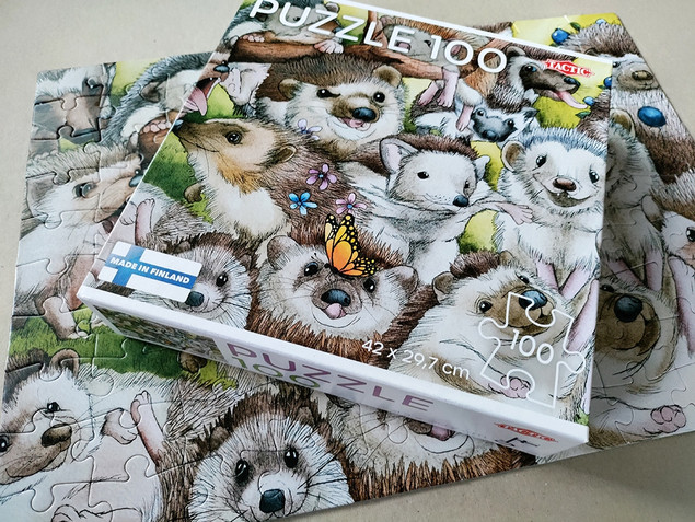 Puzzle Tactic 100 Jeże (Hedgehogs)