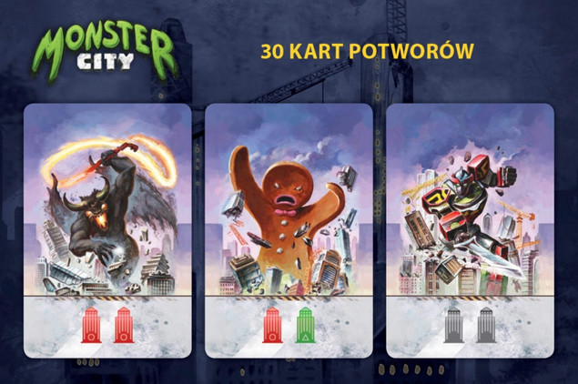 Gra planszowa Monster City Nasza Księgarnia - Rodzinna Strategia Budowania