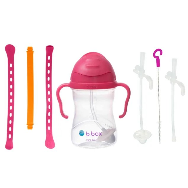 Zestaw bidon ze słomką 240 ml 3w1 b.box