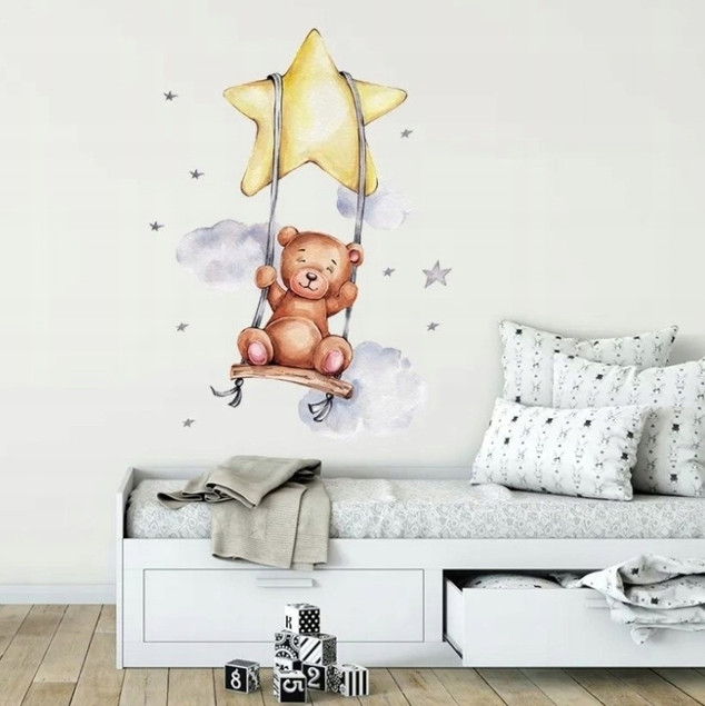 NAKLEJKI NA ŚCIANĘ DLA DZIECI SAMOPRZYLEPNE DO POKOJU DZIECKA XL