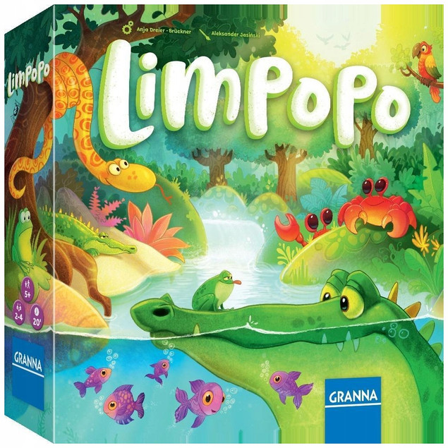 Gra Planszowa Granna Limpopo – Krokodyle Polowanie na Refleks