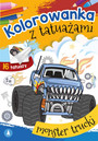 Kolorowanka z Tatuażami MONSTER TRUCKI 3+ Skrzat
