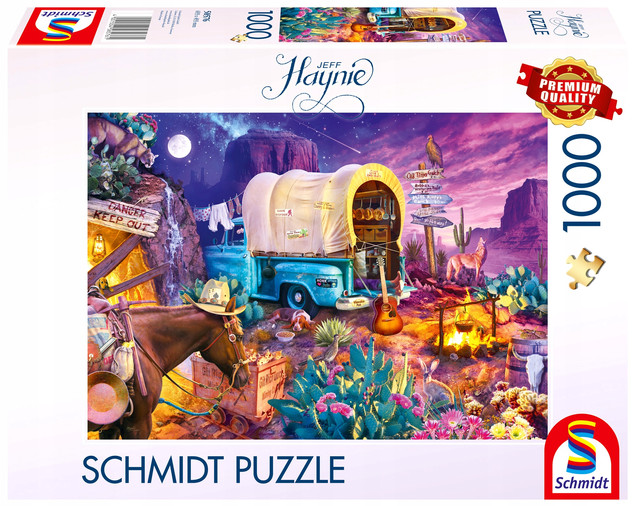 Puzzle Schmidt Spiele 1000 el. Biwak na Dzikim Zachodzie Jeff Haynie Premium Quality