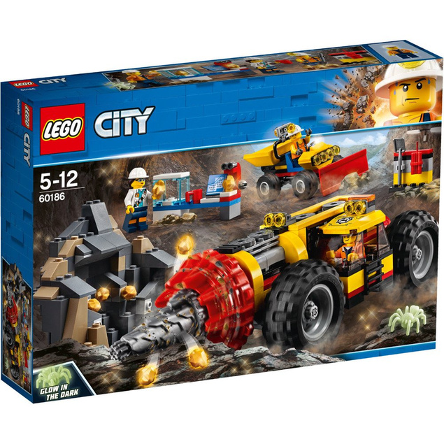 Klocki Ciężkie wiertło górnicze LEGO CITY 60186  