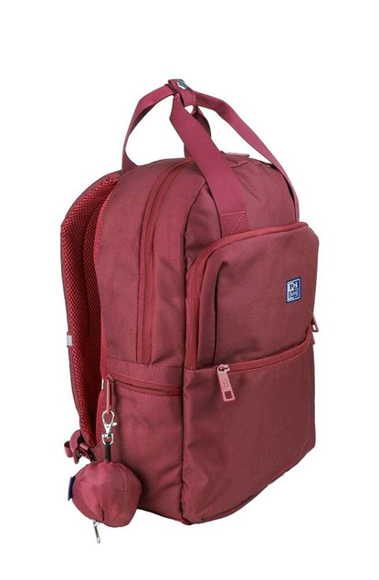 Plecak Oxford B-Ready Młodzieżowy 23L Bordowy z Rączką na Laptopa
