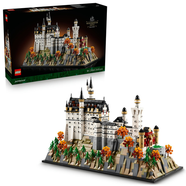 LEGO Architecture 21063 Zamek Neuschwanstein – Kolekcjonerski Model dla Dorosłych