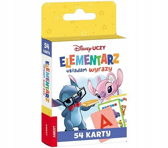 Disney uczy Układam wyrazy karty 6+ UEK-9304 Praca zbiorowa