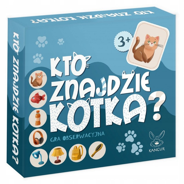 Kto znajdzie KOTKA? Gra obserwacyjna Kangur