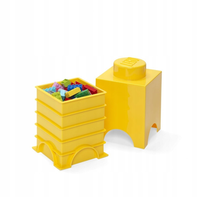 Pojemnik LEGO® Storage Brick 1 Stud Żółty 40011732