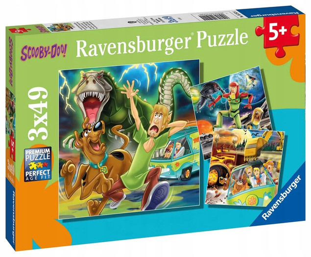 Puzzle dla dzieci 3x49 Scooby Doo Ravensburger