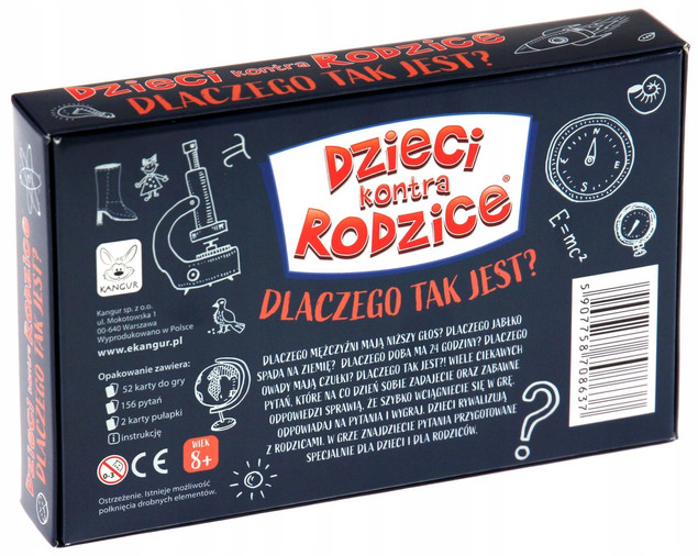 Dzieci Kontra Rodzice Dlaczego Tak Jest? Gra Rodzinna 8+ Kangur