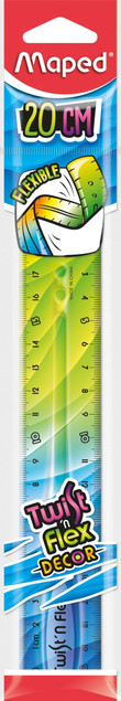 Maped Linijka Twis't Flex decor niełamliwa 20cm 