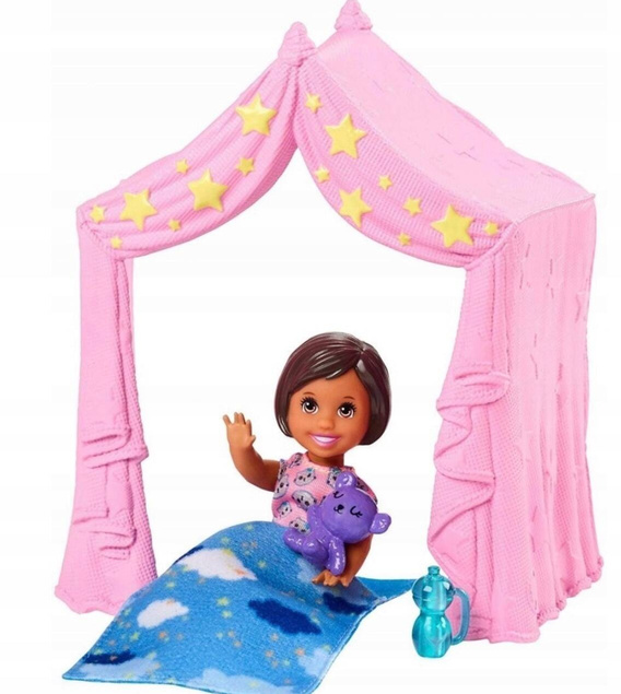 Laleczka Barbie Klub opiekunek Zabawa w namiocie Mattel