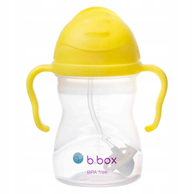 B.Box kubek niekapek 240 ml żółty - widok z przodu
