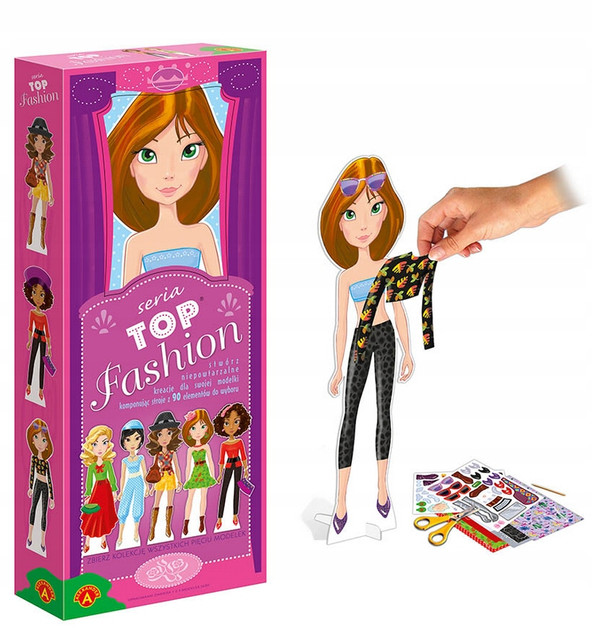 Top Fashion Modelka STWÓRZ KREACJE 90 Elementów 7+ Alexander