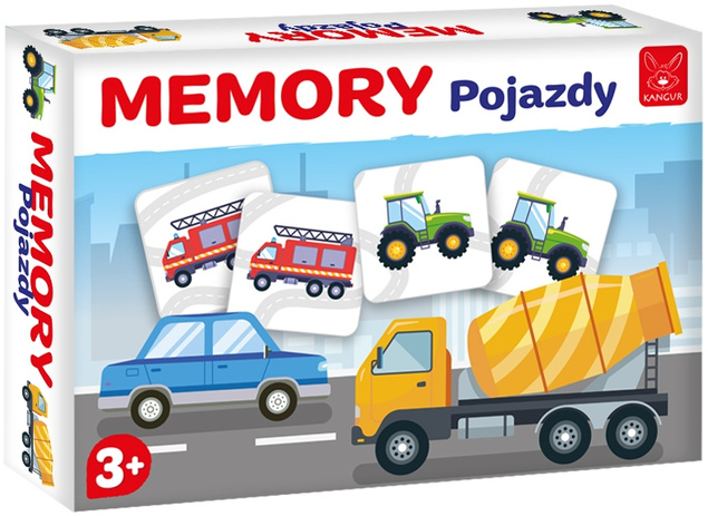 Memory Pojazdy Rodzinna Gra Pamięciowa Dla Dzieci 3+ Kangur