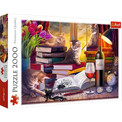 Puzzle Trefl 2000 elementów Koci wieczór