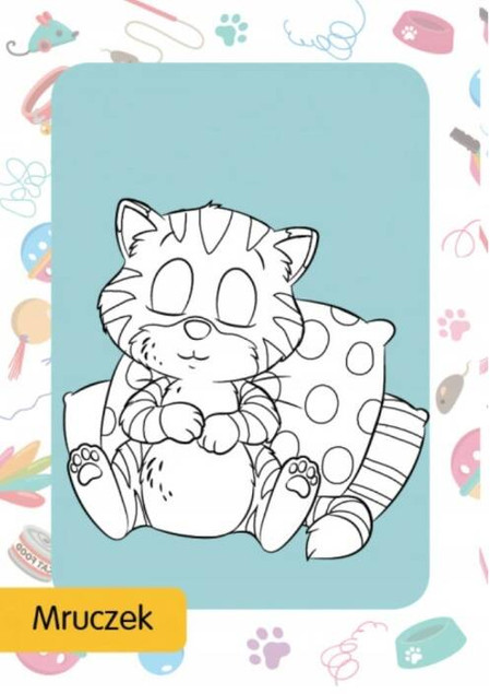 Kolorowanka z tatuażami. Kotki