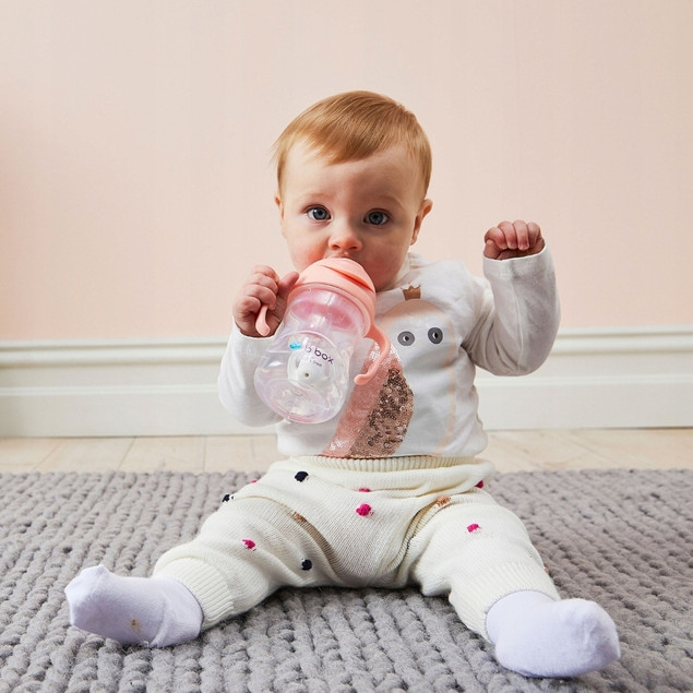 Kubek niekapek B.Box z obciążoną słomką 240 ml, 6m+