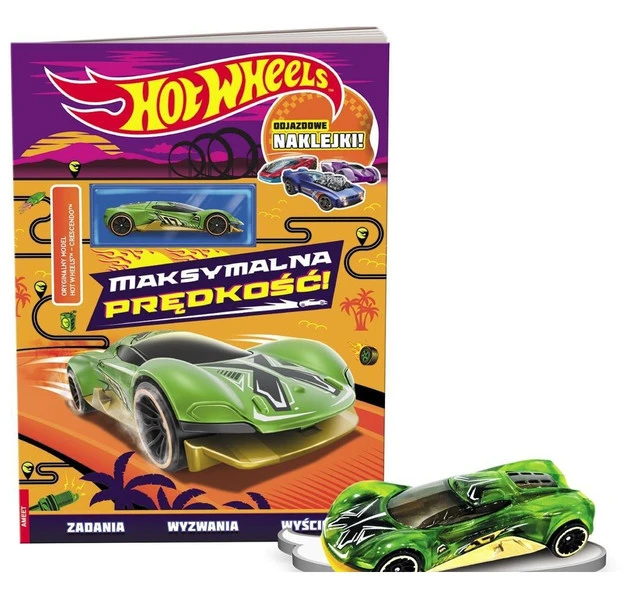 Mattel Hot Wheels. Maksymalna prędkość! Książka z oryginalnym modelem samochodu Hot Wheels
