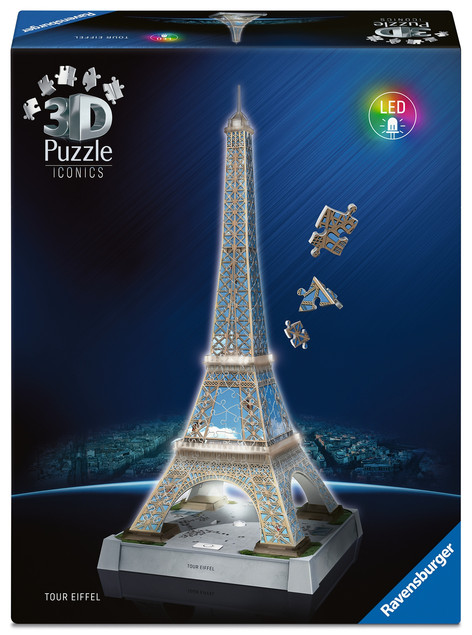 Puzzle 3D RAVENSBURGER Iconics Wieża Eiffla 12008024 (243 elementy)