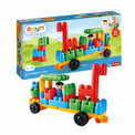 Klocki Konstrukcyjne Poly M Zoo Keeper 'n' Cars 760006, 40 el., 18m+ | Miękkie, Bezpieczne, Rozwijające