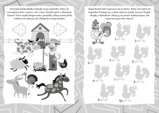 Zadanka & zdrapywanki. Zwierzęta na wsi