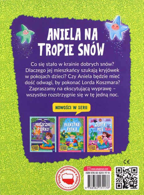 Aniela na Tropie Snów Agata Giełczyńska-Jonik Książka do Nauki Czytania Duże Litery