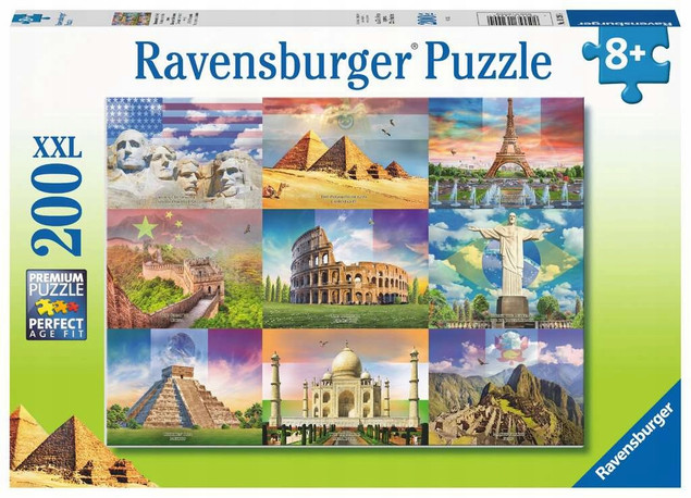 PUZZLE 200 MONUMENTALNE BUDYNKI, RAVENSBURGER