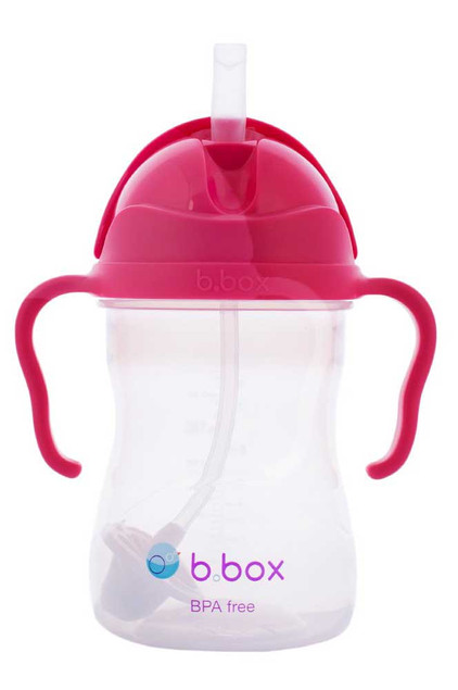 b.box Bidon ze słomką Gelato Raspberry 6 m+ 240 ml