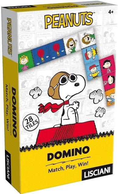 Lisciani Peanuts Domino Gra Edukacyjna dla Dzieci